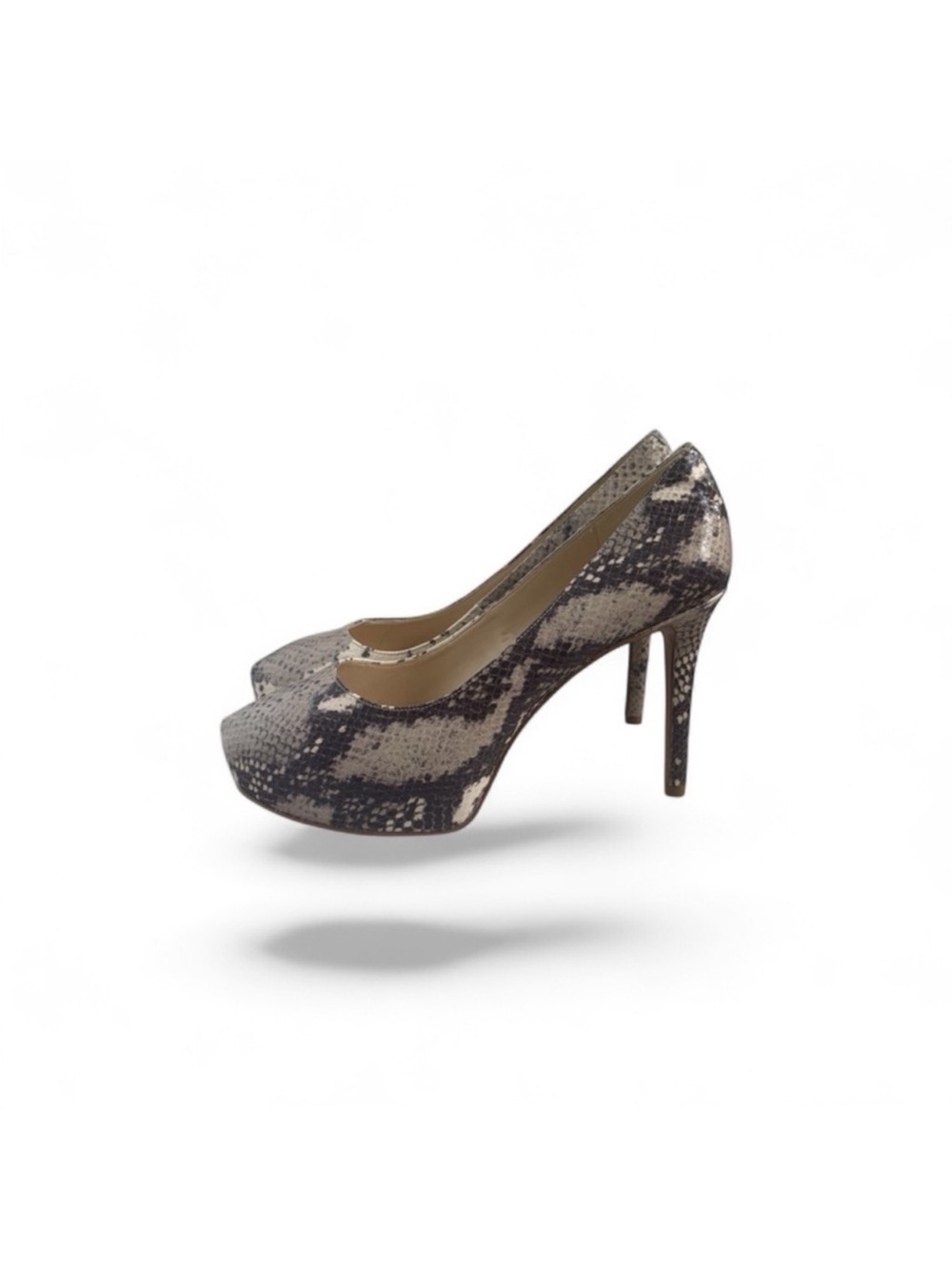 Nine West NWOT faux snake print sexy hidden platform high heel shoes size 8